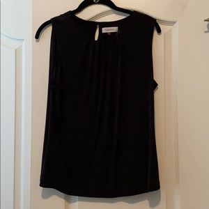Calvin Klein black sleeveless shell